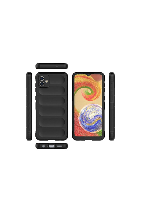 Evi̇mdeyokyok Samsung Galaxy A04 Kılıf Opti̇mum Si̇li̇kon - Si̇yah