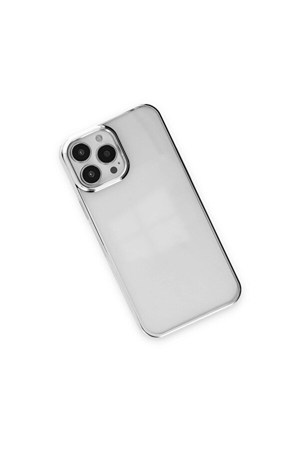 Evi̇mdeyokyok Apple İphone 14 Pro Max Kılıf Element Si̇li̇kon - Gümüş