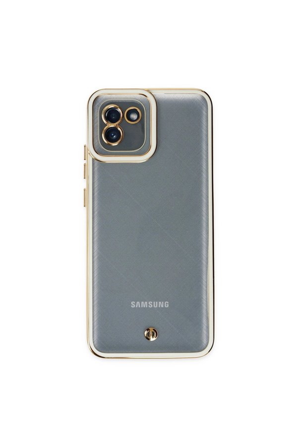 Evimdeyokyok Samsung Galaxy A03 Kılıf Liva Lens Silikon - Beyaz