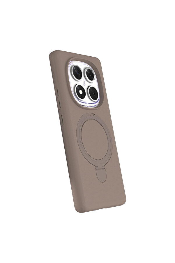 Evi̇mdeyokyok Xi̇aomi̇ Redmi̇ Note 14 Pro 5G Regal Magsafe Standlı Kapak - Çöl Ti̇tanyum
