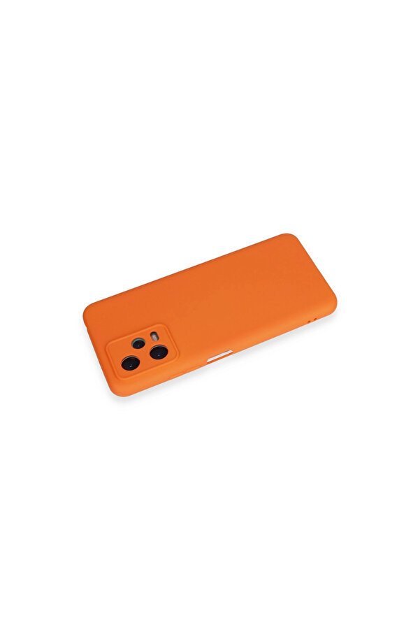 Evi̇mdeyokyok Xi̇aomi̇ Redmi̇ Note 12 5G Kılıf Nano İçi̇ Kadi̇fe Si̇li̇kon - Turuncu