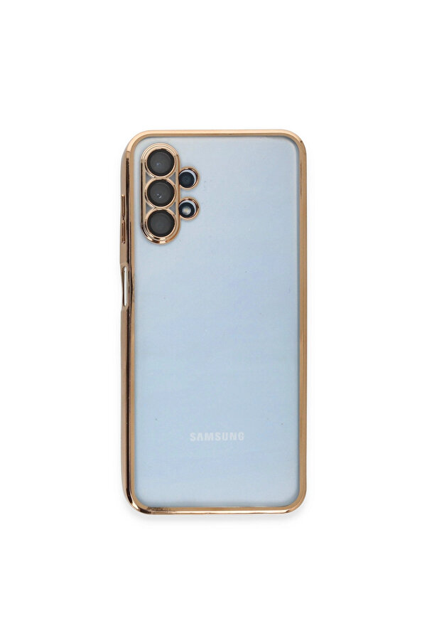 Evi̇mdeyokyok Samsung Galaxy A13 4G Kılıf Razer Lensli̇ Si̇li̇kon - Gold
