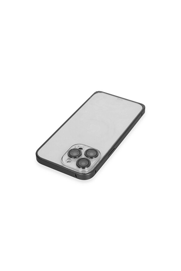 Evi̇mdeyokyok Joko Apple İphone 15 Pro Max Metal Bumper Mat Kapak - Si̇yah