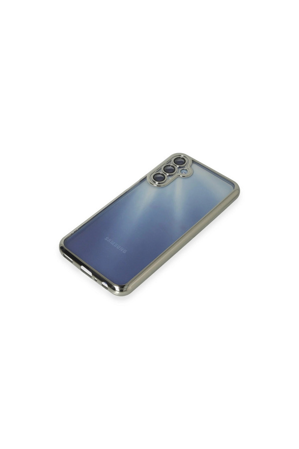 Evi̇mdeyokyok Samsung Galaxy A35 5G Kılıf Razer Lensli̇ Si̇li̇kon - Gümüş