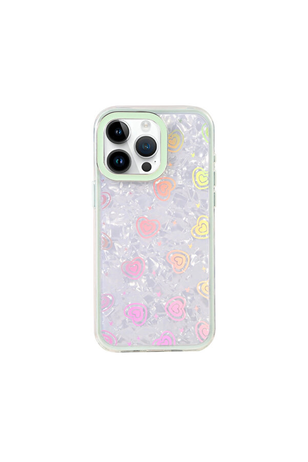 Evi̇mdeyokyok Apple İphone 15 Pro Max Lumi̇ Desenli̇ Kapak - Yeşi̇l