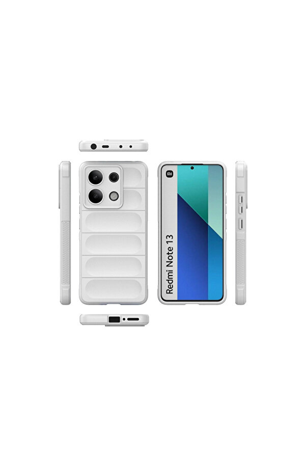 Evi̇mdeyokyok Xi̇aomi̇ Redmi̇ Note 13 4G Kılıf Opti̇mum Si̇li̇kon - Krem