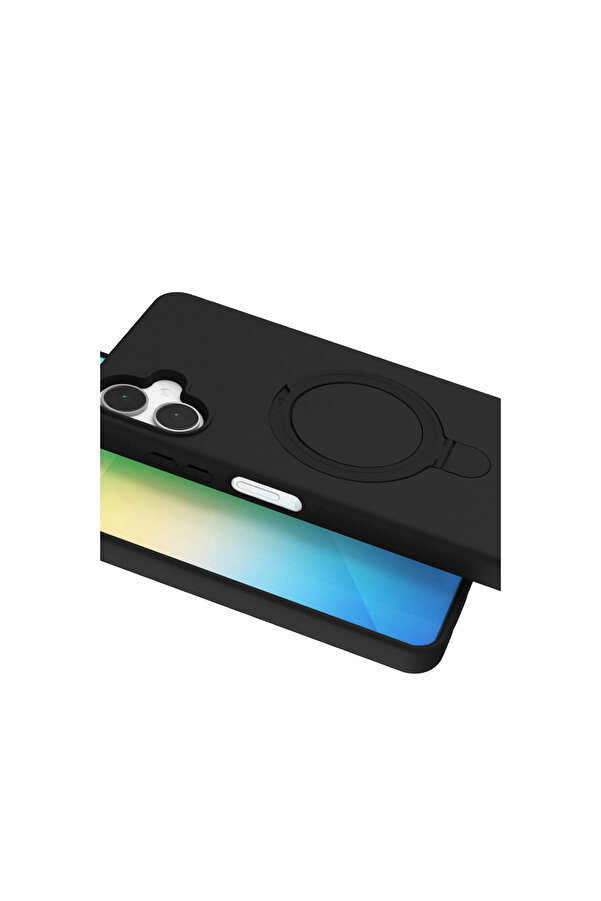 Evi̇mdeyokyok Samsung Galaxy A06 Regal Magsafe Standlı Kapak - Si̇yah