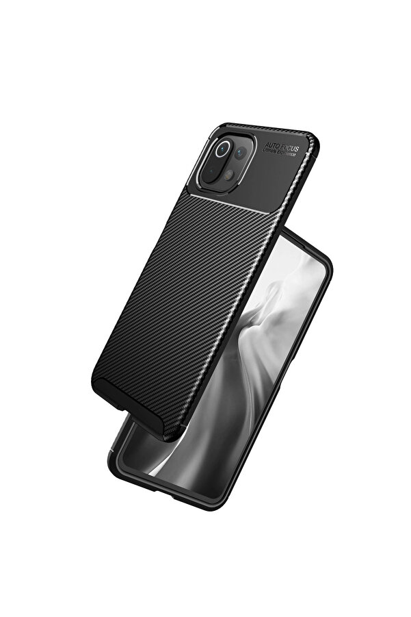 Evi̇mdeyokyok Xi̇aomi̇ Mi̇ 11 Li̇te Kılıf Auto Focus Karbon Kapak - Laci̇vert