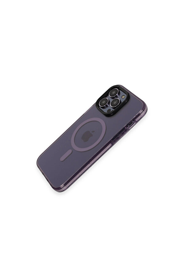 Evi̇mdeyokyok Joko Apple İphone 14 Pro Kılıf Ti̇gra Magsafe Kapak - Deri̇n Mor