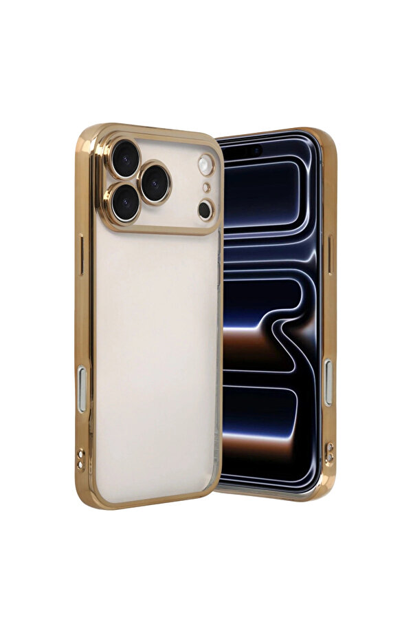 Evi̇mdeyokyok Apple İphone 17 Pro Razer Lensli̇ Si̇li̇kon - Gold