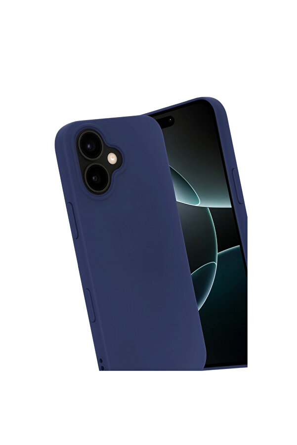 Evi̇mdeyokyok Apple İphone 17 Nano İçi̇ Kadi̇fe Si̇li̇kon - Laci̇vert