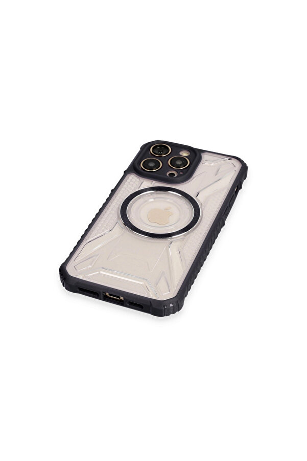 Evi̇mdeyokyok Apple İphone 12 Pro Max Kılıf Prag Magneti̇csafe Kapak - Si̇yah