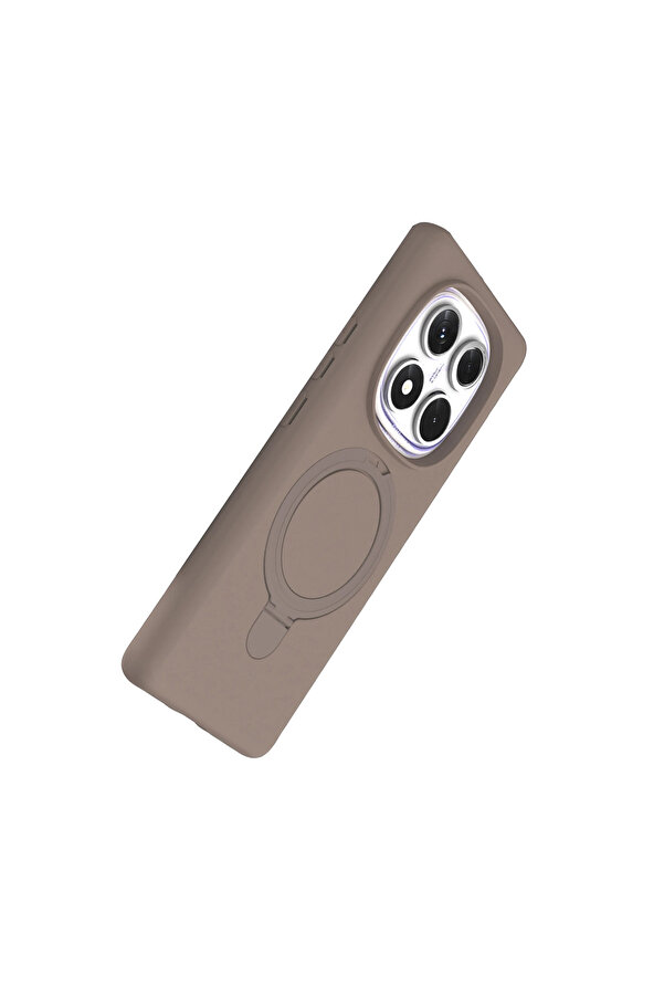 Evi̇mdeyokyok Xi̇aomi̇ Redmi̇ Note 14 Pro 5G Regal Magsafe Standlı Kapak - Çöl Ti̇tanyum