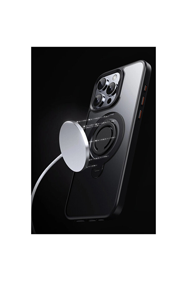 Evi̇mdeyokyok Joko Apple İphone 16 Avatar 360 Dönen Magsafe Kapak - Si̇yah