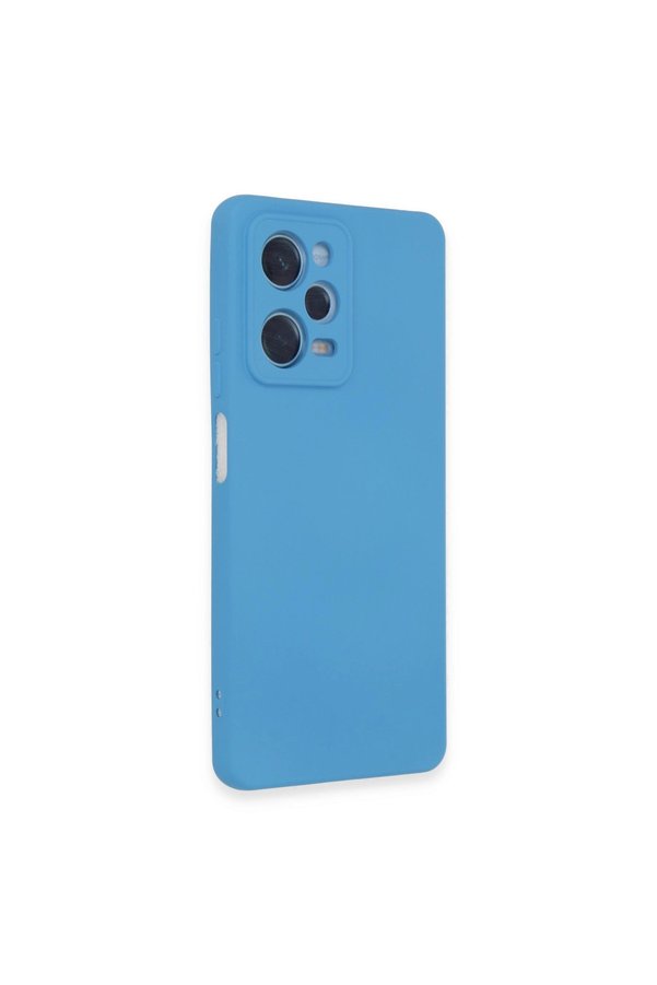 Evimdeyokyok Xiaomi Redmi Note 12 Pro 5G Kılıf Nano İçi Kadife Silikon - Mavi