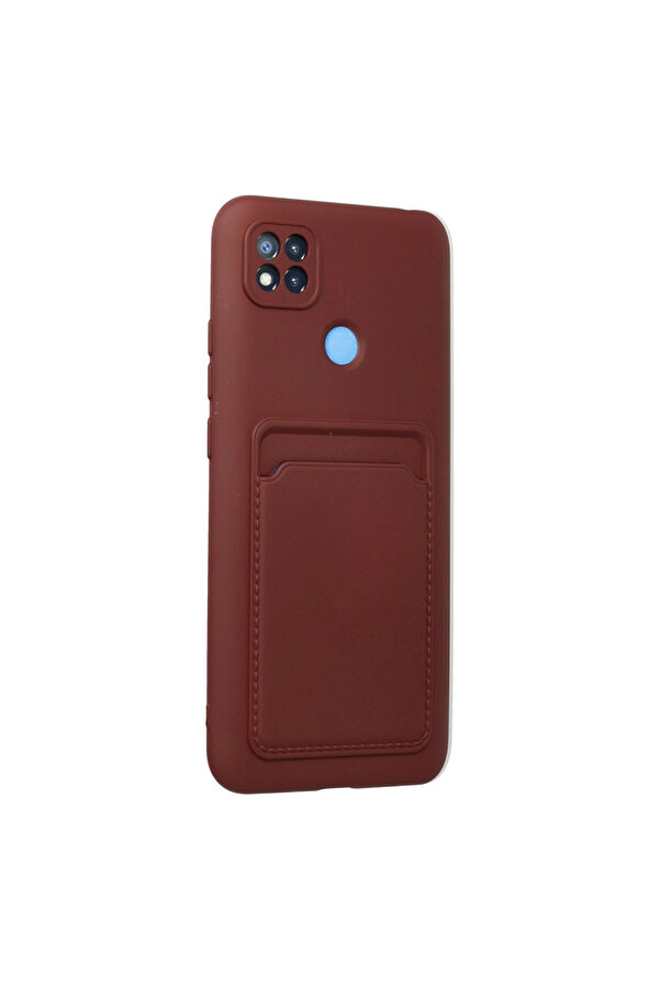 Evi̇mdeyokyok Xi̇aomi̇ Redmi̇ 9C Kılıf Kelvi̇n Kartvi̇zi̇tli̇ Si̇li̇kon - Bordo