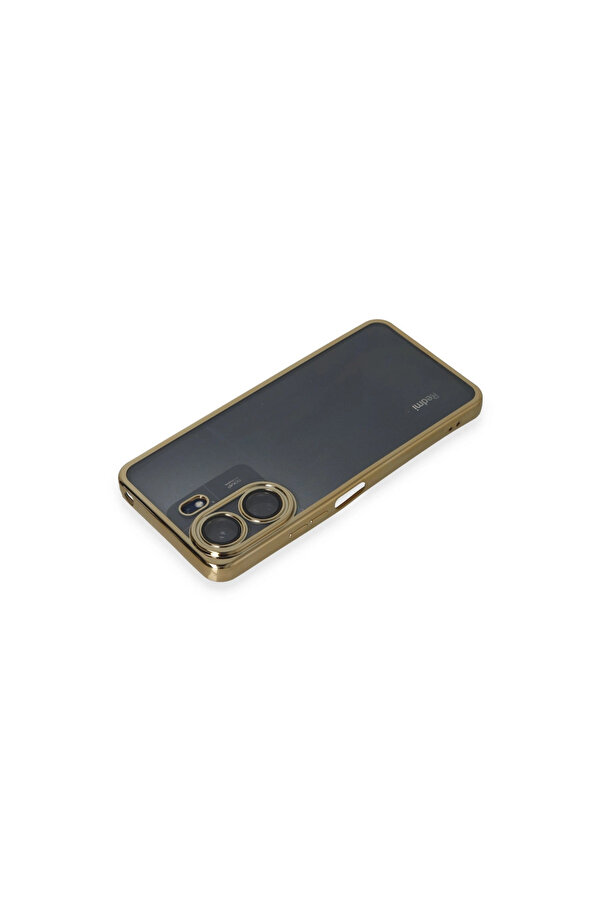 Evi̇mdeyokyok Xi̇aomi̇ Redmi̇ 13C Kılıf Razer Lensli̇ Si̇li̇kon - Gold
