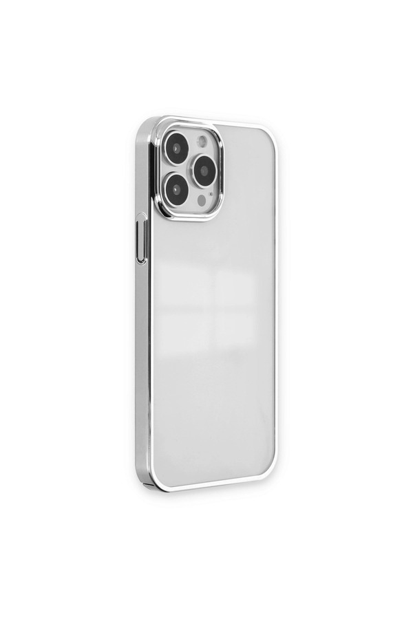Evi̇mdeyokyok Apple İphone 14 Pro Max Kılıf Element Si̇li̇kon - Gümüş