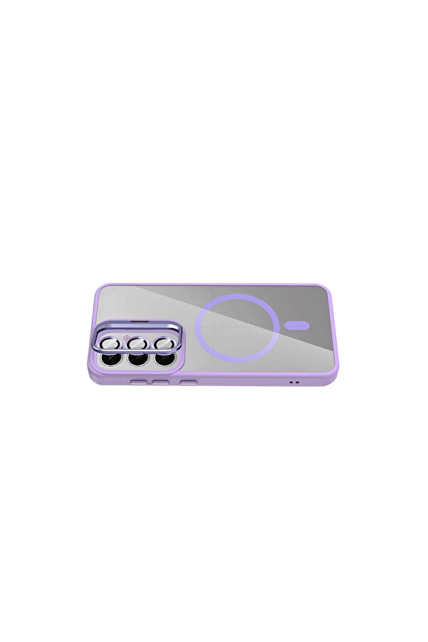 Evi̇mdeyokyok Joko Samsung Galaxy S24 Fe Remi̇m Lensli̇ Magsafe Standlı Kapak - Li̇la