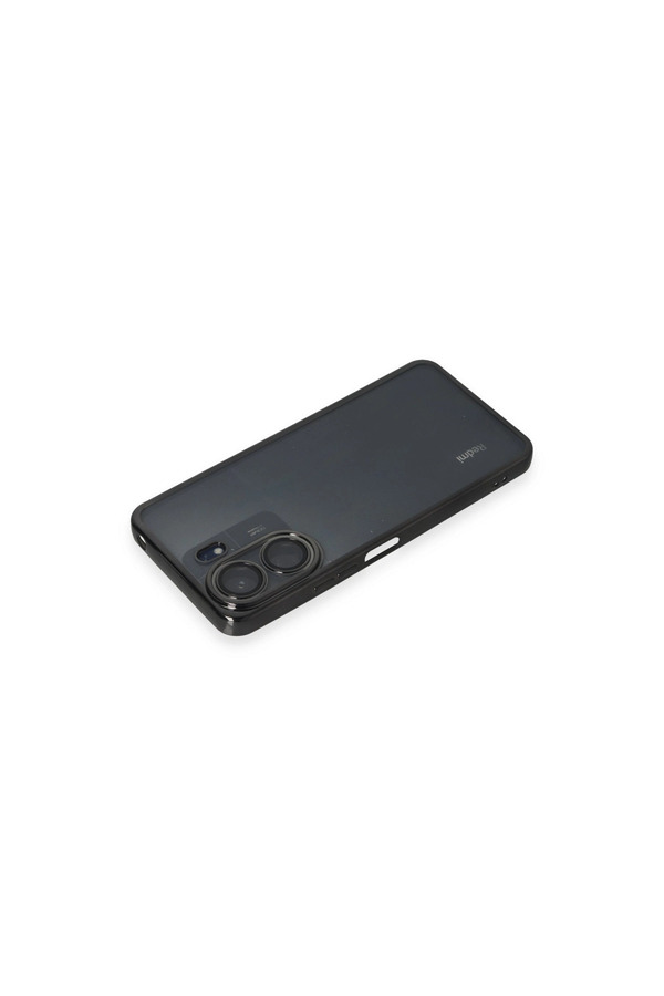 Evi̇mdeyokyok Xi̇aomi̇ Redmi̇ 13C Kılıf Razer Lensli̇ Si̇li̇kon - Si̇yah