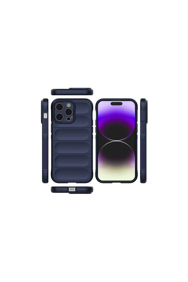 Evi̇mdeyokyok Apple İphone 15 Pro Kılıf Opti̇mum Si̇li̇kon - Laci̇vert
