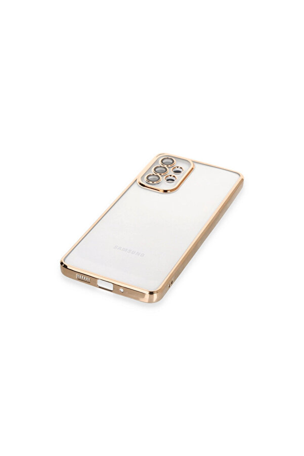 Evi̇mdeyokyok Samsung Galaxy A53 5G Kılıf Razer Lensli̇ Si̇li̇kon - Gold