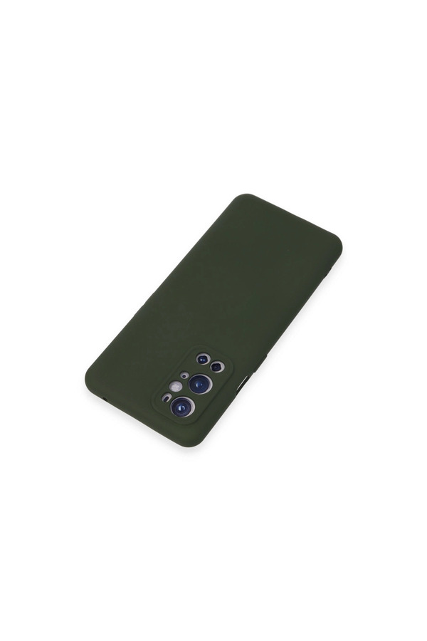 Evi̇mdeyokyok One Plus 9 Pro Kılıf Nano İçi̇ Kadi̇fe Si̇li̇kon - Koyu Yeşi̇l