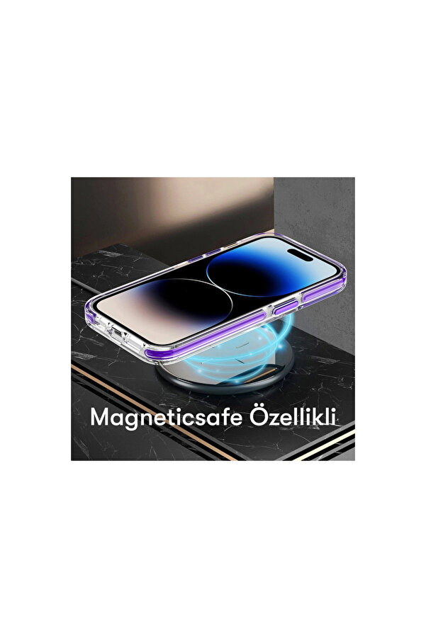 Evi̇mdeyokyok Joko Apple İphone 14 Pro Bella Magsafe Kapak - Deri̇n Mor