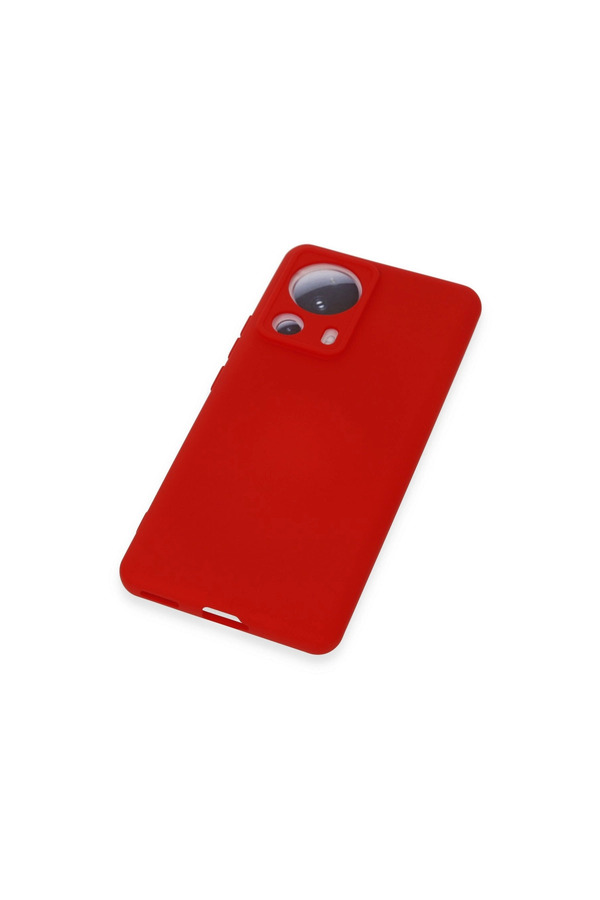 Evimdeyokyok Xiaomi Mi 13 Lite Kılıf Nano İçi Kadife Silikon - Kırmızı