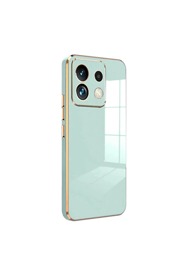 Evi̇mdeyokyok Xi̇aomi̇ Poco M6 Pro 4G Kılıf Volet Si̇li̇kon - Açık Yeşi̇l
