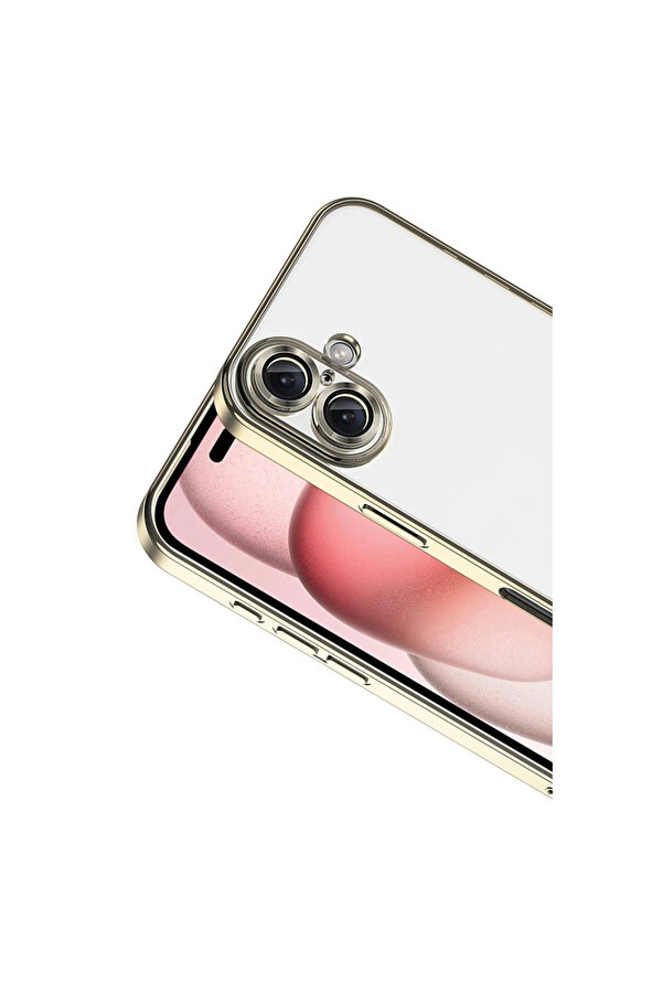 Evi̇mdeyokyok Apple İphone 17 Razer Lensli̇ Si̇li̇kon - Gold