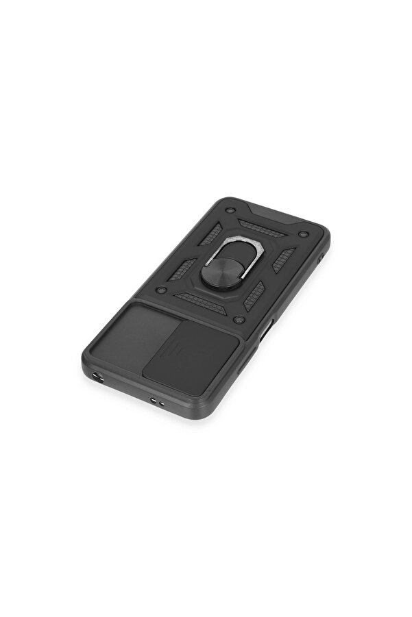 Evi̇mdeyokyok Xi̇aomi̇ Redmi̇ Note 12 5G Kılıf Pars Lens Yüzüklü Si̇li̇kon - Si̇yah