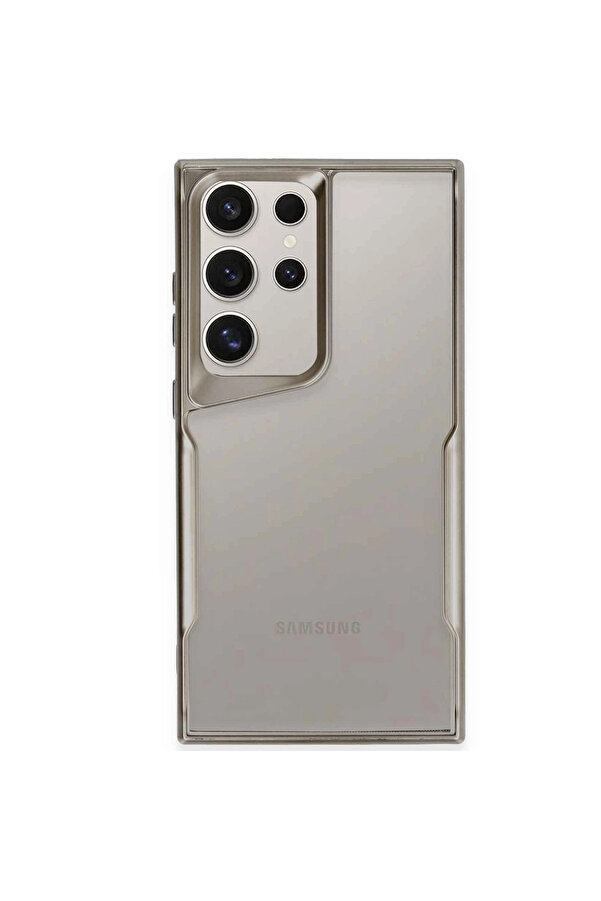 Evi̇mdeyokyok Samsung Galaxy S24 Ultra Kılıf Boyi̇ Si̇li̇kon Kapak - Ti̇tan Gri̇