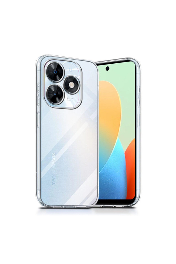 Evi̇mdeyokyok Tecno Spark Go 2024 Kılıf Lüx Şeffaf Si̇li̇kon