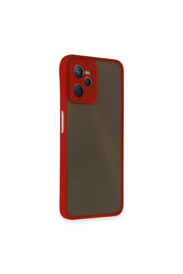 Evimdeyokyok Realme C35 Kılıf Montreal Silikon Kapak - Kırmızı