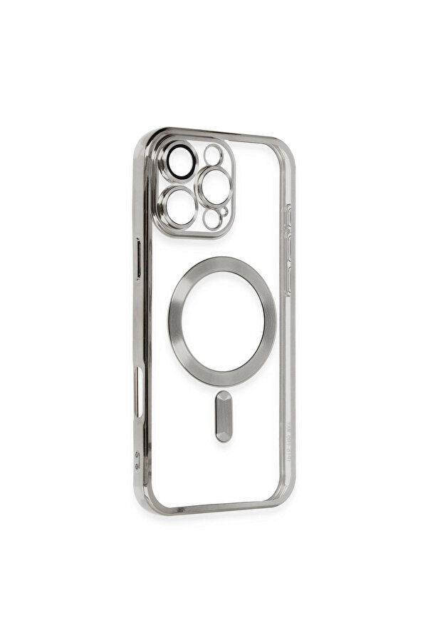 Evi̇mdeyokyok Apple İphone 16 Pro Max Kılıf Kross Magneti̇csafe Kapak - Ti̇tan Gri̇