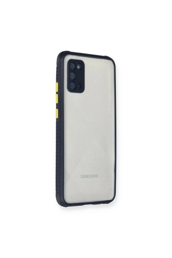 Evimdeyokyok Samsung Galaxy A02S Kılıf Miami Şeffaf Silikon - Lacivert