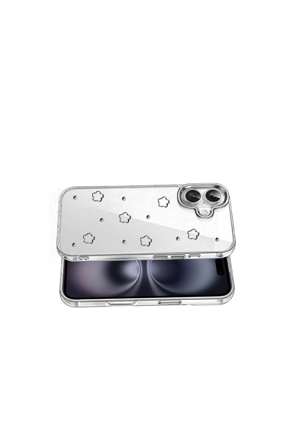 Evi̇mdeyokyok Apple İphone 16 Plus Fi̇yonk Desenli̇ Kapak - Desen 2