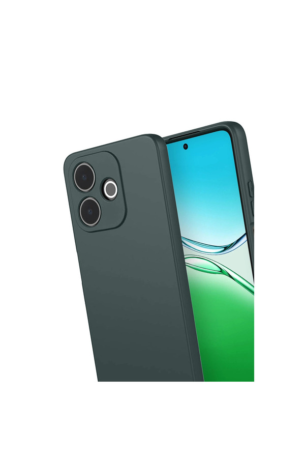 Evi̇mdeyokyok Oppo A5 Pro 4G Fi̇rst Si̇li̇kon - Koyu Yeşi̇l