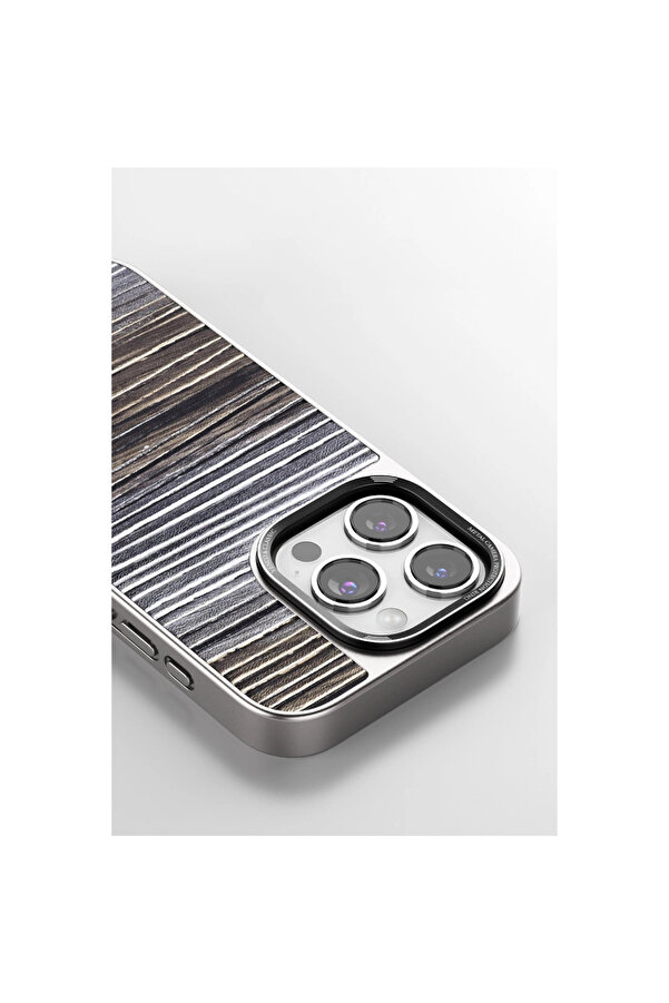 Evi̇mdeyokyok Venco Apple İphone 15 Pro Wave Kapak - Deri̇n Mor