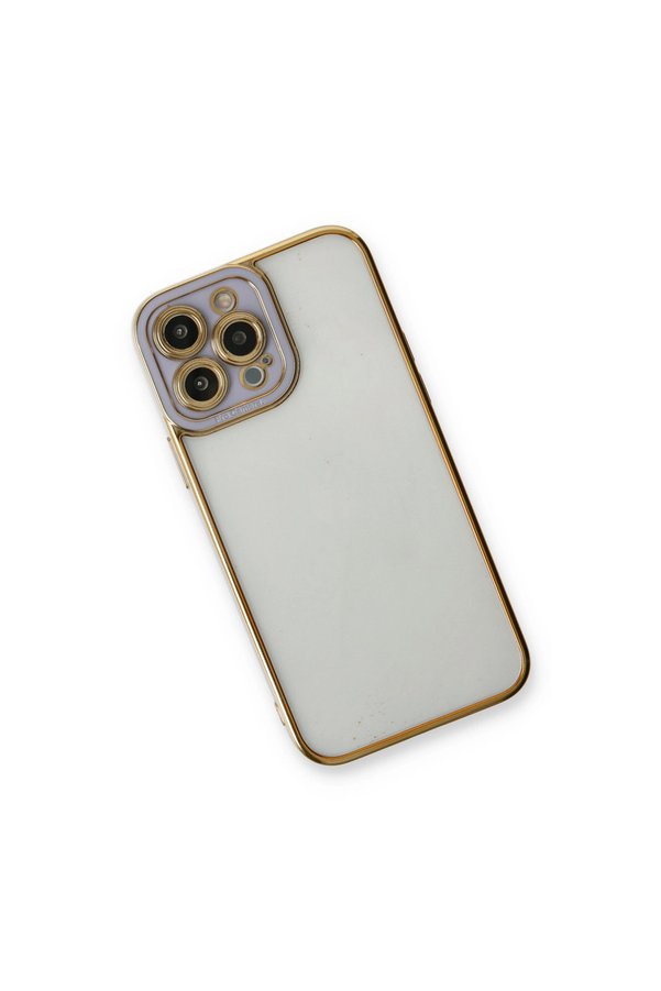 Evimdeyokyok Apple İphone 13 Pro Kılıf Liva Lens Silikon - Lila