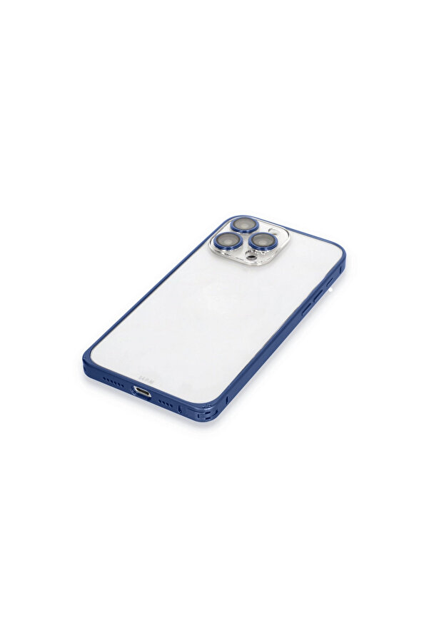Evi̇mdeyokyok Joko Apple İphone 15 Pro Max Metal Bumper Mat Kapak - Laci̇vert