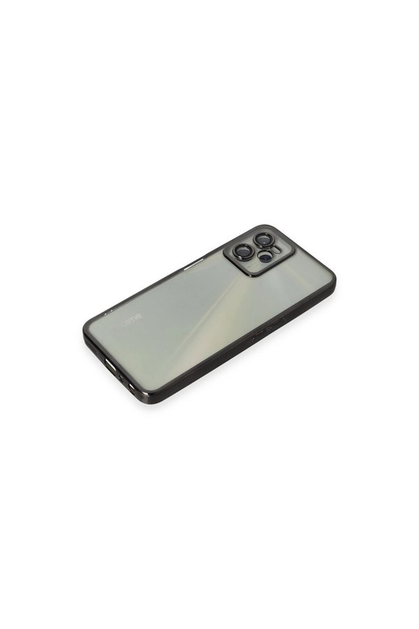 Evimdeyokyok Realme C35 Kılıf Razer Lensli Silikon - Siyah