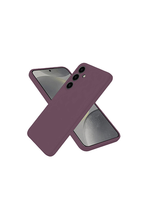 Evi̇mdeyokyok Samsung Galaxy A06 Kılıf Fi̇rst Si̇li̇kon - Mürdüm