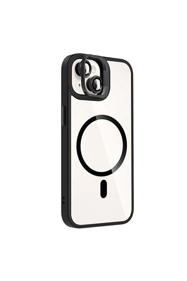 Evi̇mdeyokyok Joko Apple İphone 14 Remi̇m Lensli̇ Magsafe Standlı Kapak - Si̇yah