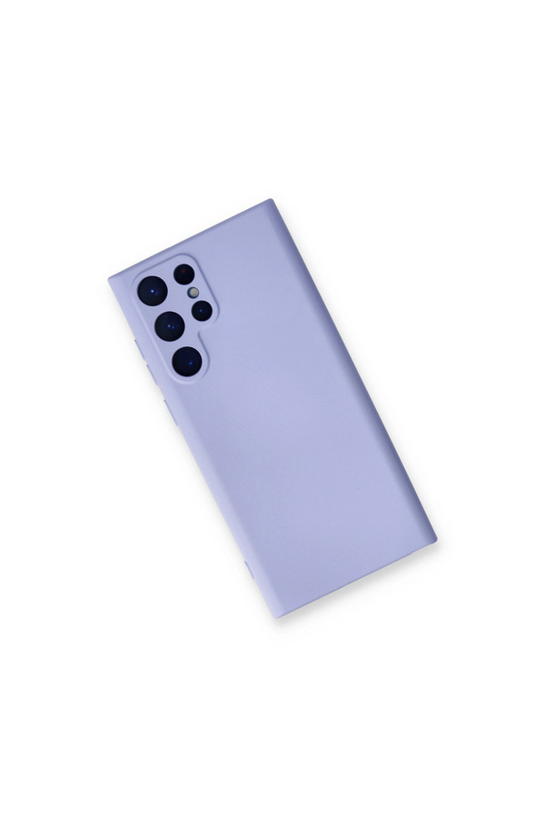 Evimdeyokyok Samsung Galaxy S22 Ultra Kılıf Nano İçi Kadife Silikon - Lila