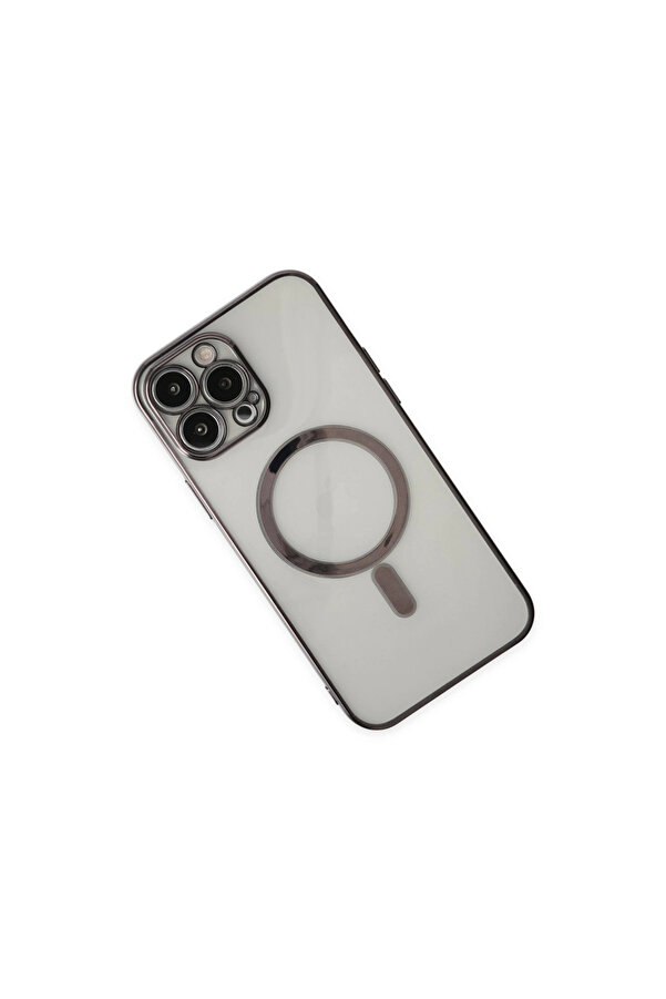 Evi̇mdeyokyok Apple İphone 14 Pro Kılıf Magneti̇csafe Lazer Si̇li̇kon - Si̇yah