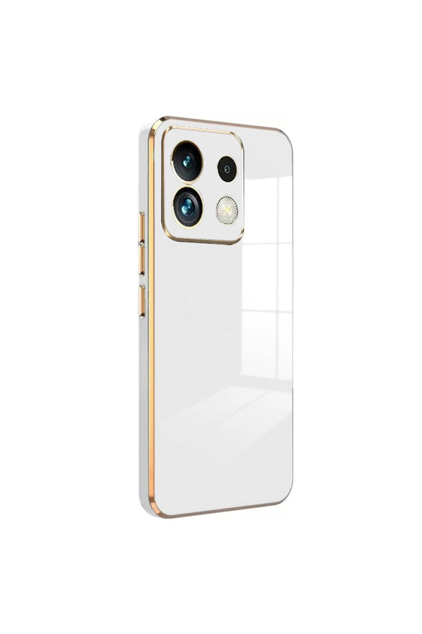 Evi̇mdeyokyok Xi̇aomi̇ Poco M6 Pro 4G Kılıf Volet Si̇li̇kon - Beyaz
