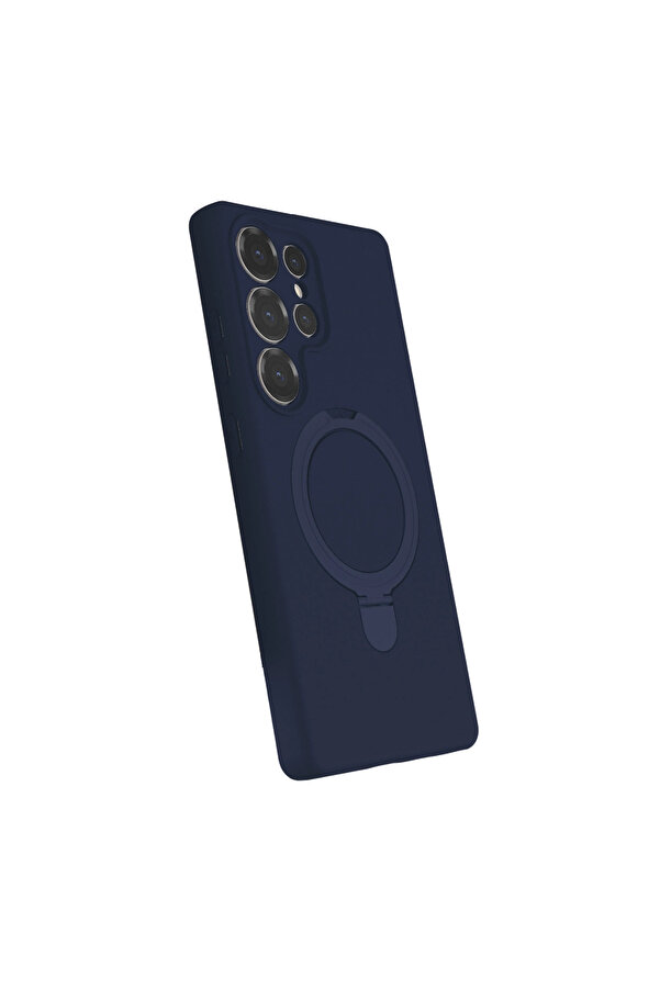 Evi̇mdeyokyok Samsung Galaxy S24 Ultra Regal Magsafe Standlı Kapak - Laci̇vert