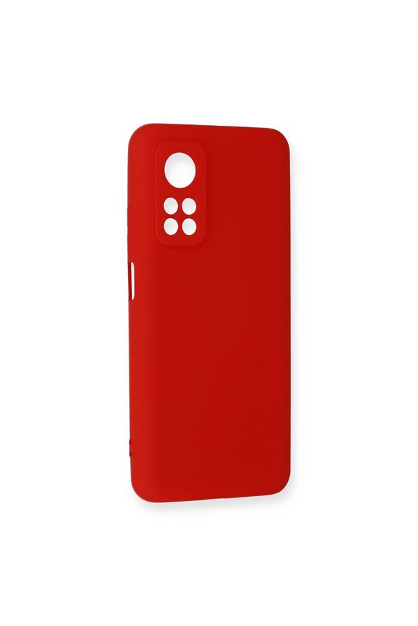 Evimdeyokyok Xiaomi Mi 10T Kılıf Nano İçi Kadife Silikon - Kırmızı